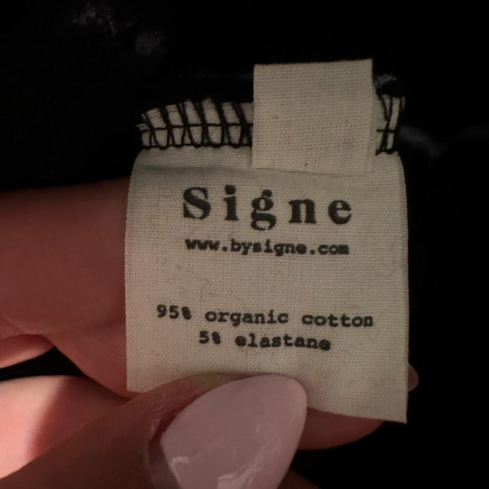 SIGNE Women's Crop Full Zip Hoodie Size S In Black - Picture 8 of 9